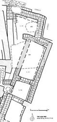 Plan of the younger phase of an ED shrine